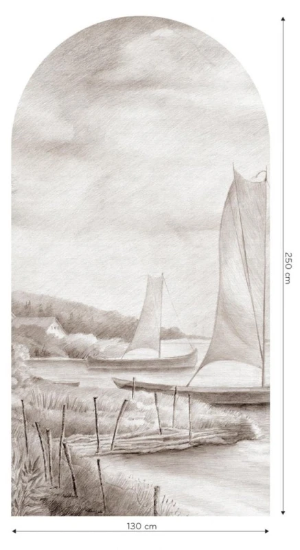 Fototapeta w kształcie łuku - Regatta