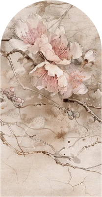 Fototapeta w kształcie łuku - Kwitnąca sakura