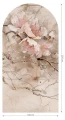 Fototapeta w kształcie łuku - Sakura Beige