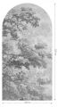 Fototapeta w kształcie łuku - Sanctuary Grey