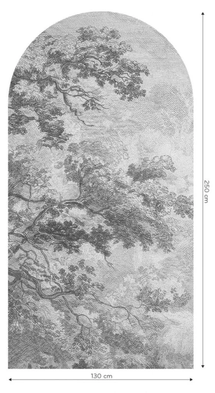 Fototapeta w kształcie łuku - Sanctuary Grey