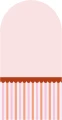 Fototapeta w kształcie łuku - Stripe Candy