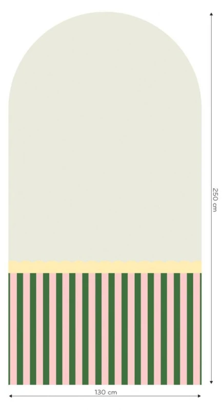 Fototapeta w kształcie łuku - Stripe Gum