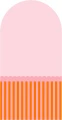 Fototapeta w kształcie łuku - Stripe Juicy