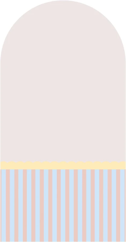 Fototapeta w kształcie łuku - Stripe Powder