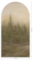 Fototapeta w kształcie łuku - Taiga