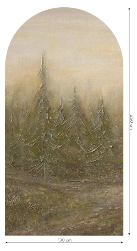 Fototapeta w kształcie łuku - Taiga