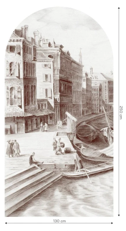 Fototapeta w kształcie łuku - Venezia
