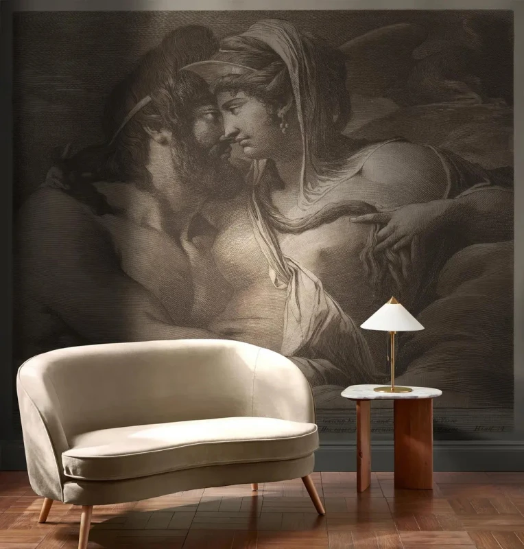 Fototapeta Jowisz i Junona na górze Ida - mitologiczna scena