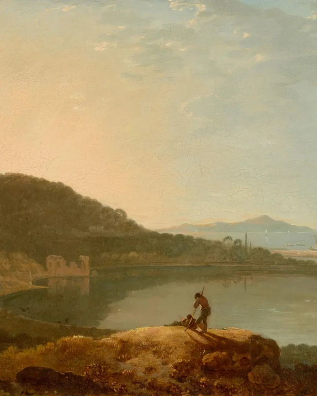 Fototapeta Lake Avernus and the Island of Capri 142370