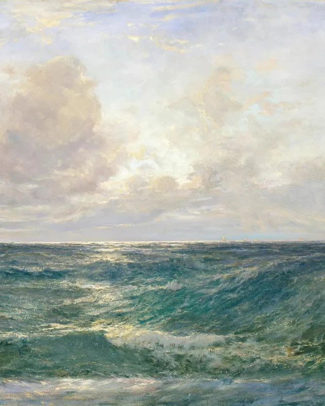 Fototapeta Sunset at Sea: From Harlyn Bay, Cornwall 142442
