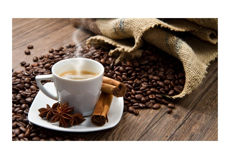 Fototapeta - Star anise coffee