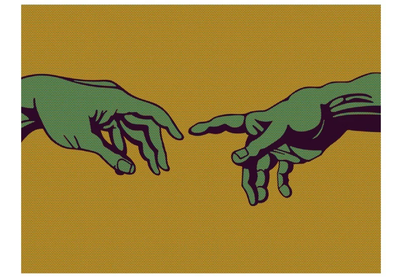 Fototapeta - Green touch
