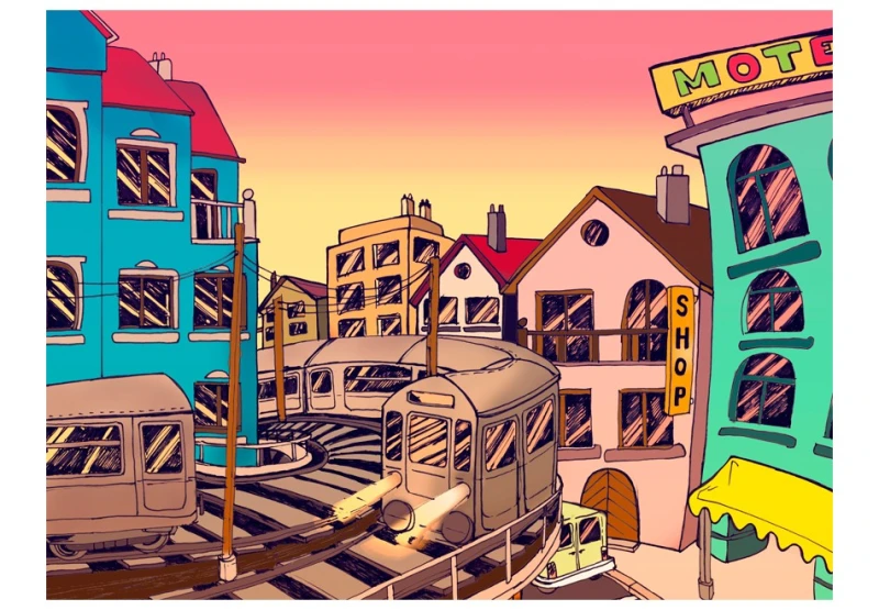 Fototapeta - Morning in a city
