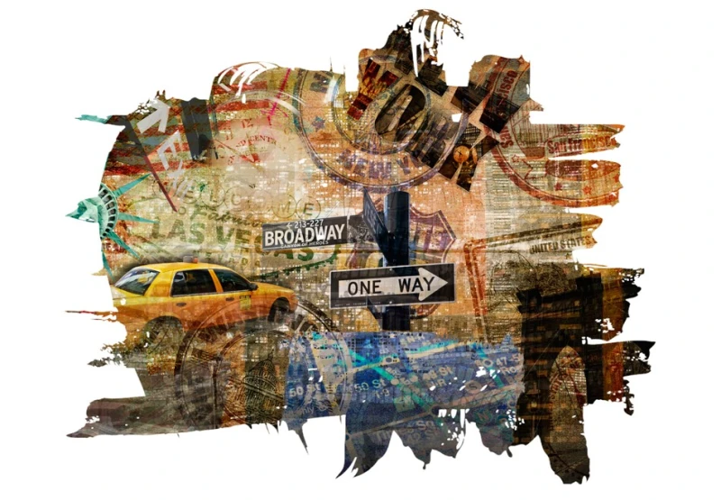 Fototapeta - New York collage