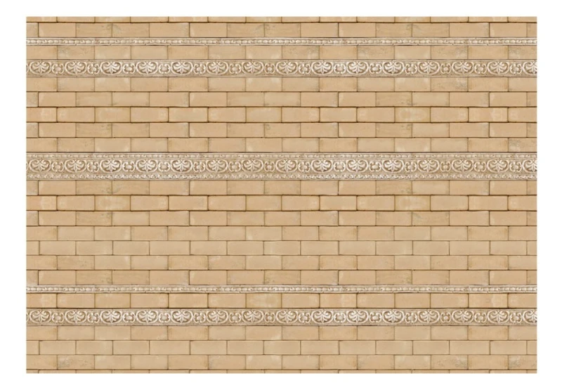 Fototapeta - Mur ze zdobieniami