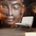 Fototapeta - Buddha. Fire of meditation.