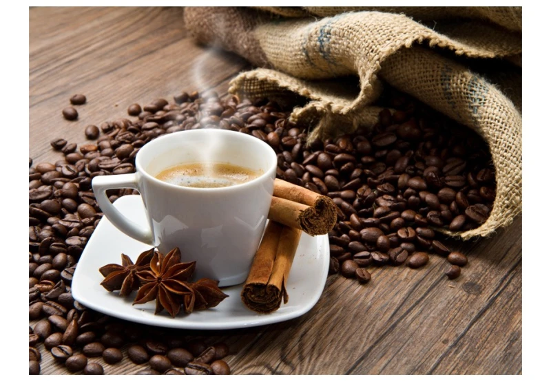Fototapeta - Star anise coffee