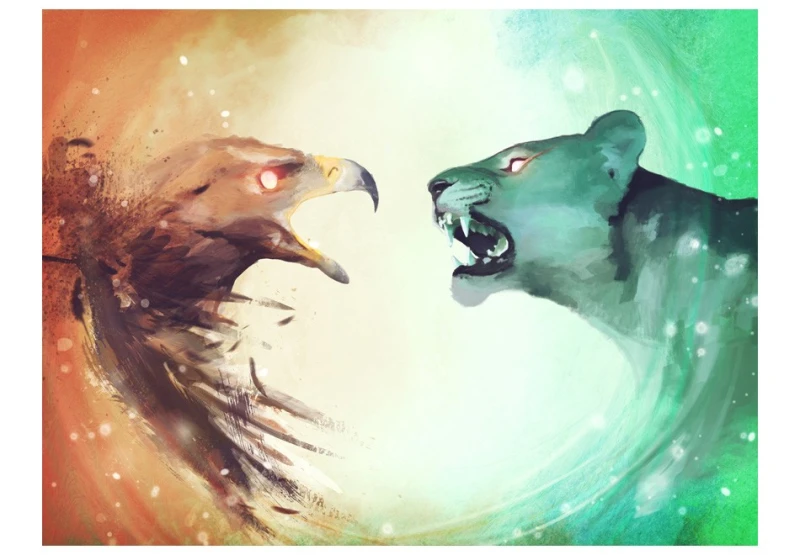 Fototapeta - Interspecies clash