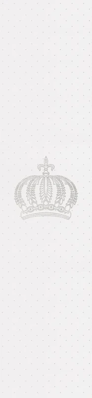 Ekskluzywna tapeta z motywem korony i dekoracyjnymi cyrkoniami