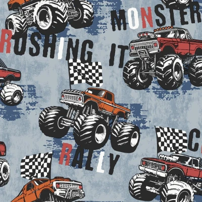 Tapeta na flizelinie z motywem samochodów monster track