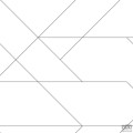 Biała tapeta w czarne linie wzór geometryczny flizelina