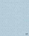 Błękitna tapeta na flizelinie w białe ornamenty, kwiatki
