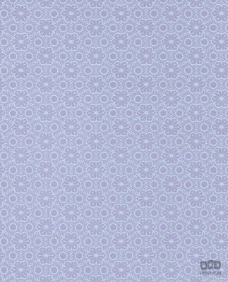 Różowa tapeta na flizelinie w białe ornamenty, kwiatki