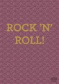 Fototapeta we wzór różowej skóry lamparta ze złotym napisem Rock’n’Roll