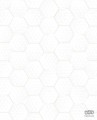 Biało-beżowa tapeta na flizelinie geometryczna sześciokąty