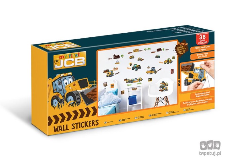 Naklejki ścienne dla dzieci JCB Muddy Friends 44722