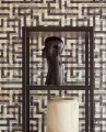 Tapeta w odcieniach taupe z ornamentem