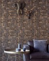 Tapeta w odcieniach taupe z ornamentami