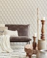Tapeta w odcieniach szarego z ornamentami
