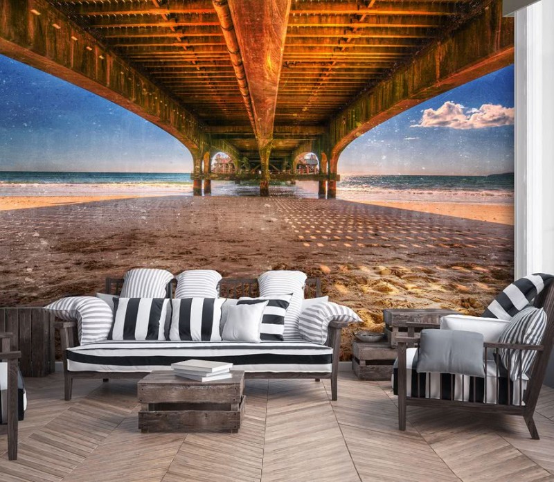 Fototapeta molo - plaża