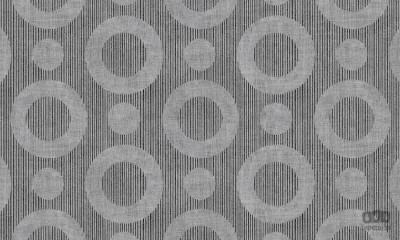 Szaro-srebrna tapeta na flizelinie w geometryczny wzór koła