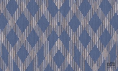 Niebieska tapeta z geometrycznym wzorem