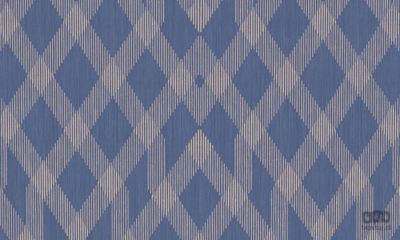 Niebieska tapeta z geometrycznym wzorem