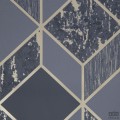Tapeta w odcieniach granatu geometria