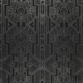 Tapeta w odcieniach czerni z geometrycznym motywem