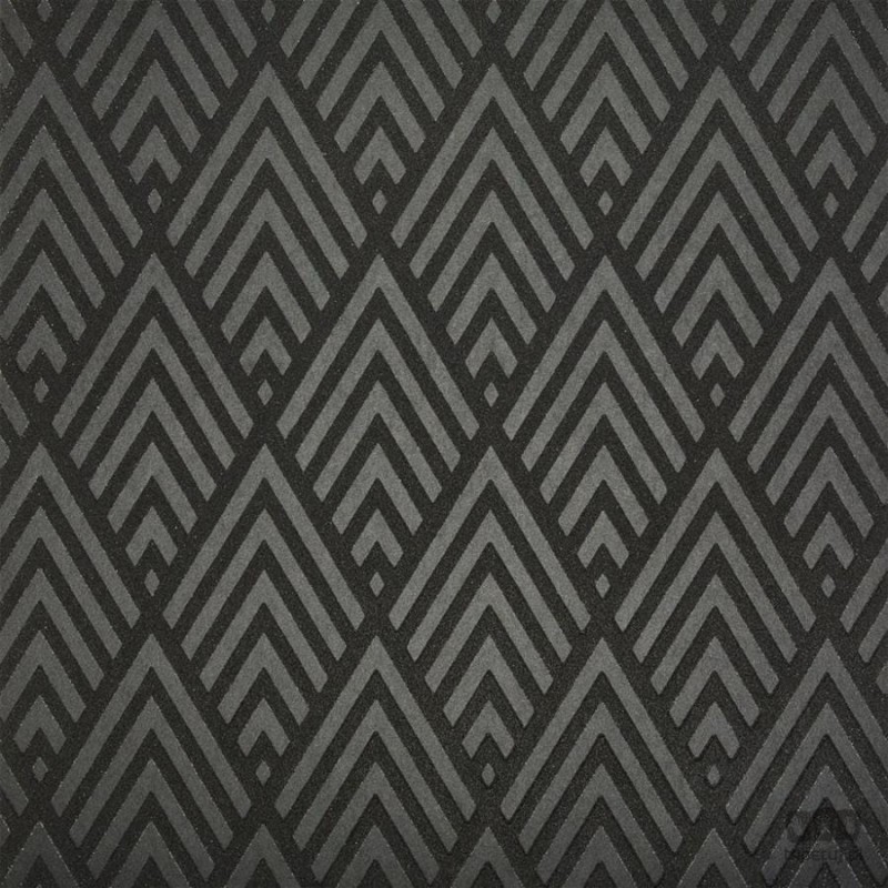 Czarna tapeta z geometrycznym wzorem