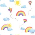 Wielokolorowa tapeta Holden Over The Rainbow tęcze latawce