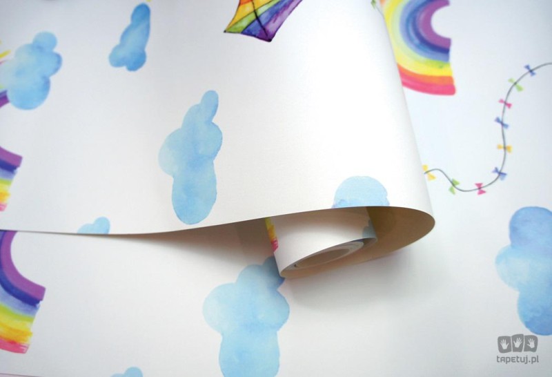 Wielokolorowa tapeta Holden Over The Rainbow tęcze latawce