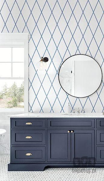 Navy, Grey & White BL71802 tapeta ścienna Wallquest