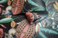 Tapeta roślinna tropikalne liście zwierzęta kolorowa