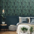 Tapeta z motywem zielonych palm