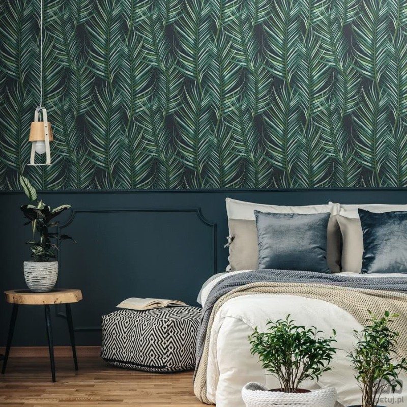 Tapeta z motywem zielonych palm