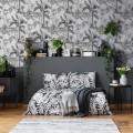 Tapeta w odcieniach szarości z motywem safari