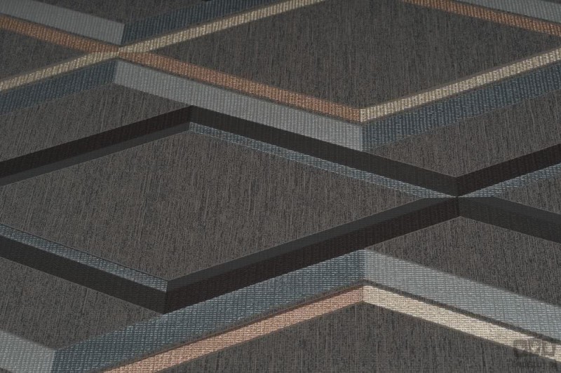 Tapeta w odcieniach szarości z geometrycznym wzorem