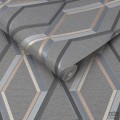 Tapeta w odcieniach szarości z geometrycznym wzorem